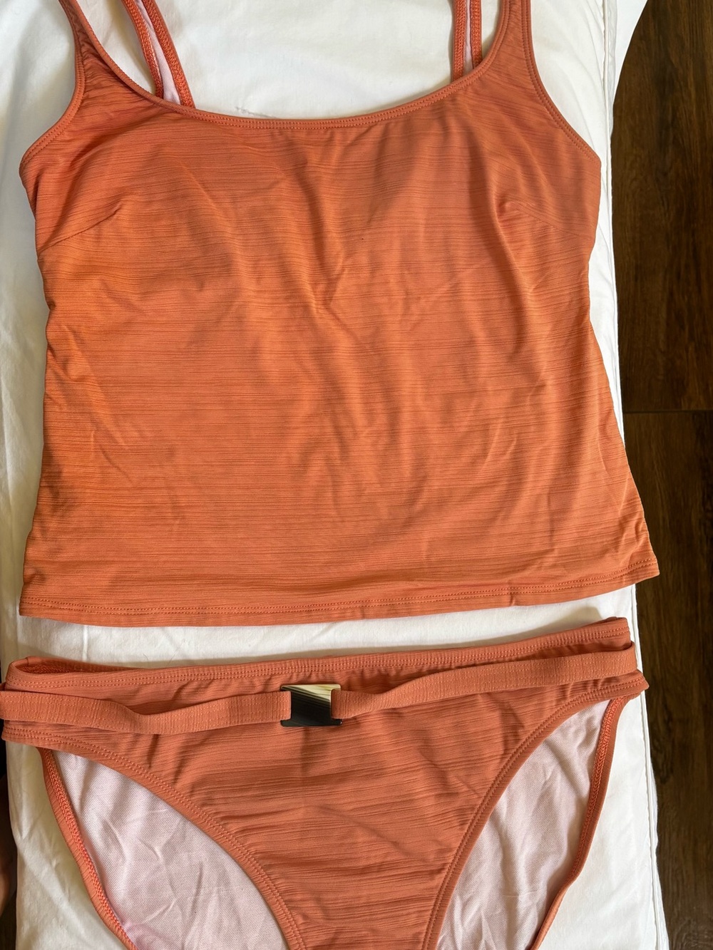 Tommy Bahama warm coral two-piece tankini